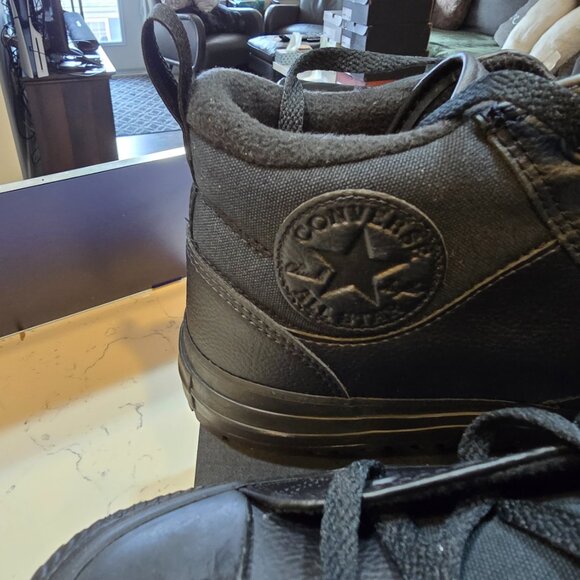 Converse CTAS Malden Street Boot Mid Triple Black Mens Athletic Sneaker size 10 - Picture 3 of 15
